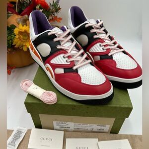 Men’s Gucci basket sneakers size 10.5 made in Italy.